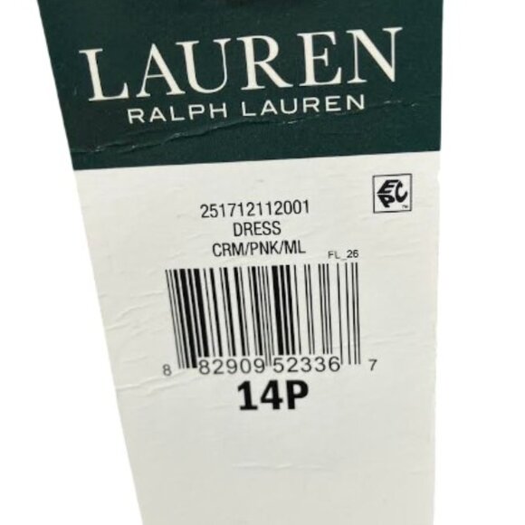 Lauren Ralph Lauren Floral Ruffle Sleeve Shift Dress Short Sleeve Size 14P NWT - Picture 10 of 12